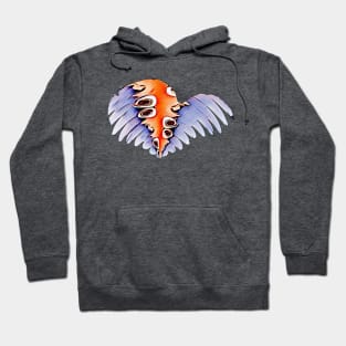 Wings of change spotted blue Hoodie